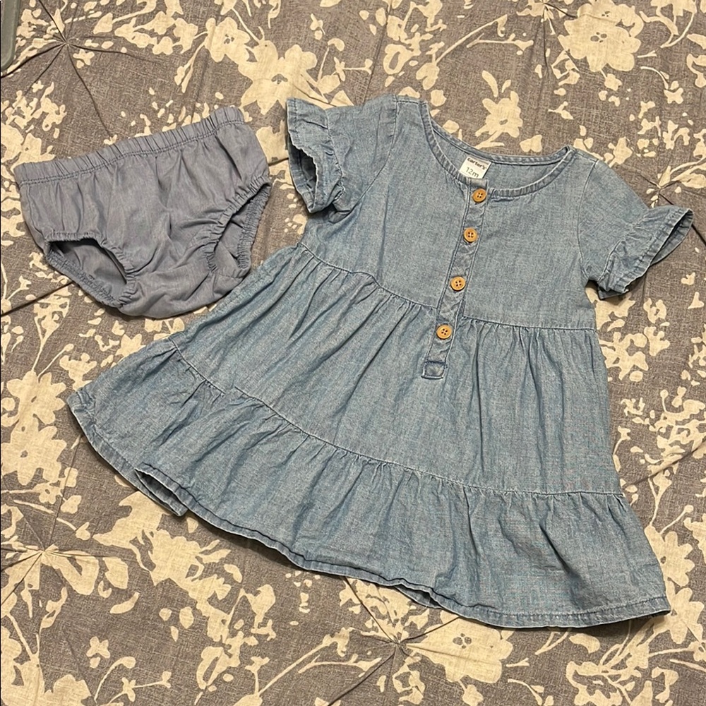 Chambray Dress + Bloomers